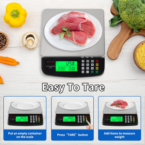 KNSWE Large Kitchen Scale powered by USB or batteries for flexible setups.