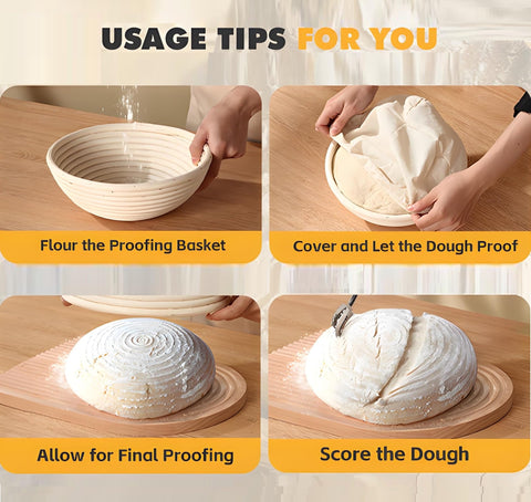 Koackl non-stick surface helps dough release cleanly onto your baking surface.