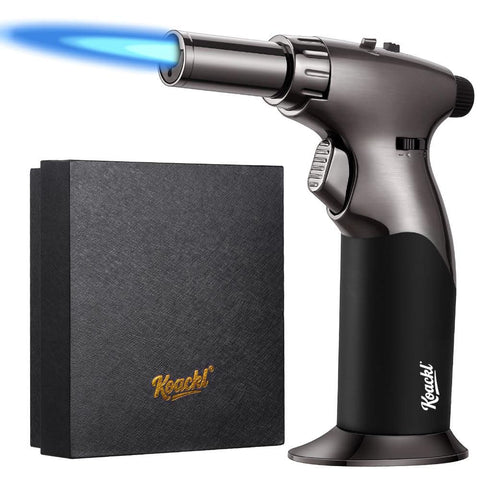 Koackl dual flame torch in soft-jet modes for versatile cooking and crafts at home.