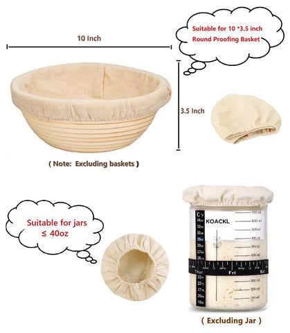 Koackl jar-cover-sourdough-starter-2pack sealing starter jars for clean fermentation.
