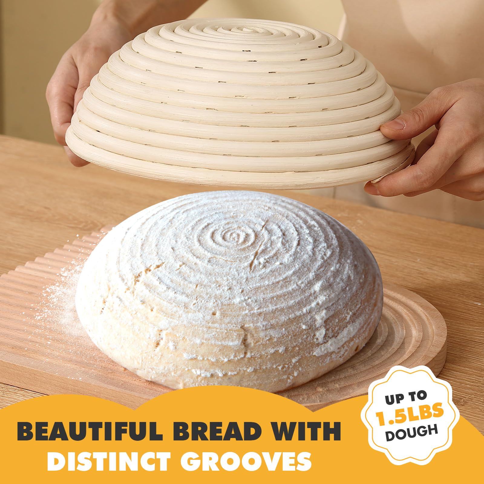 Koackl sourdough starter kit components organized for easy home baking.