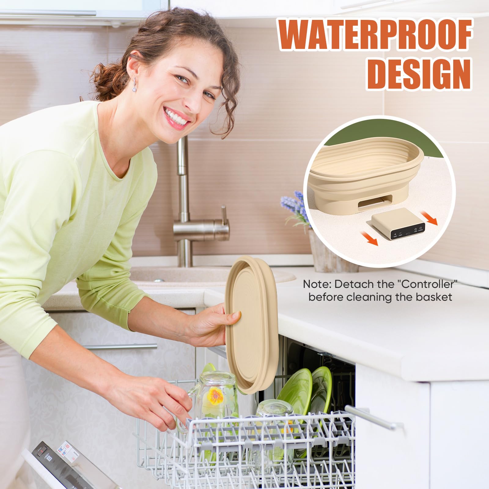 Koackl warmer maintains even heat for consistent dough fermentation.