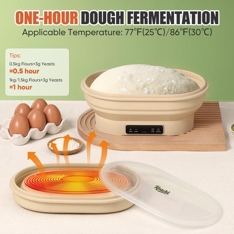 Koackl warmer in use with real-time temperature monitoring for steady warmth.