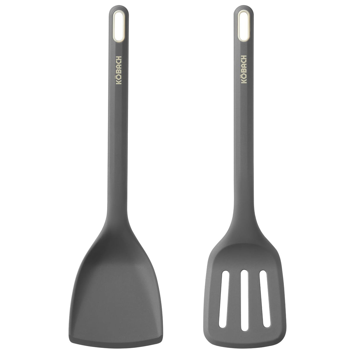 KOBACH 2-pack silicone spatula set on countertop for everyday flipping and stirring