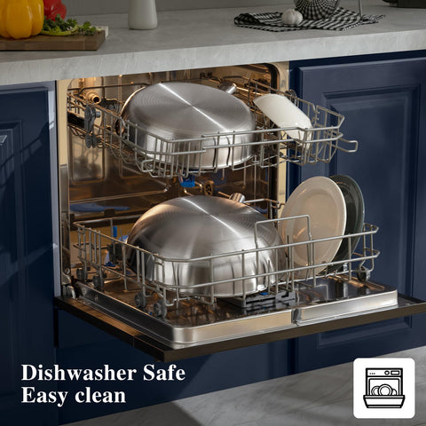 KOBACH oven- and dishwasher-safe titanium wok for easy cleanup