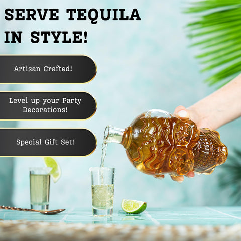 Kobi & Knight full skull barware collection for entertaining