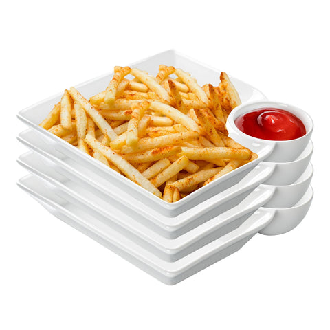 Kobikobi chip and dip serving platter in 8-inch size, ideal for sauces and snacks