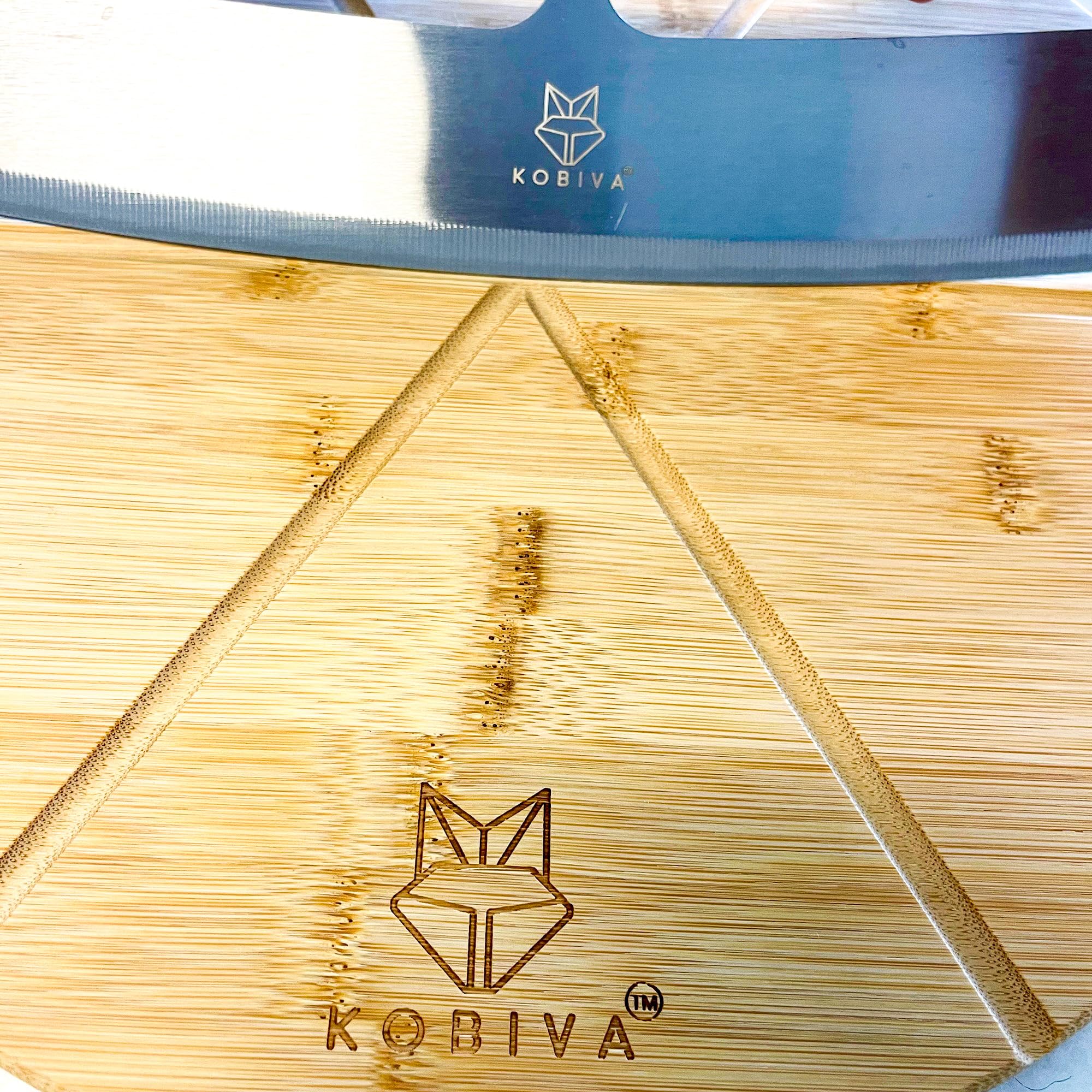 Kobiva 14-inch pizza cutter blade for versatile kitchen use