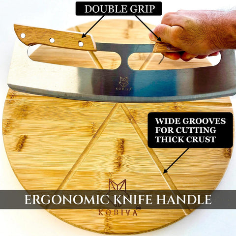 Kobiva stainless steel rocker blade for clean cuts and durability