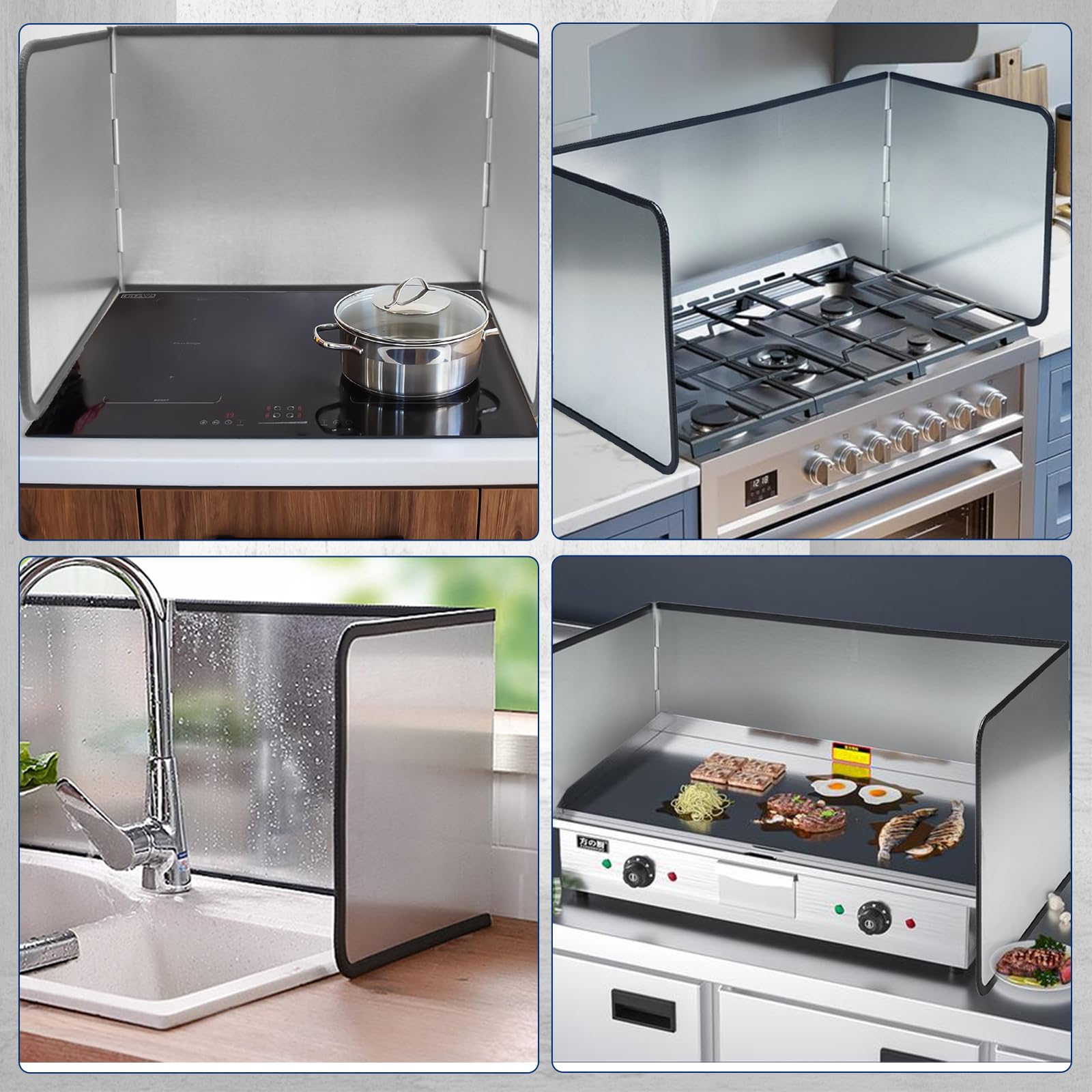 KOBSAINF multi-use splatter guard suitable for frying tasks
