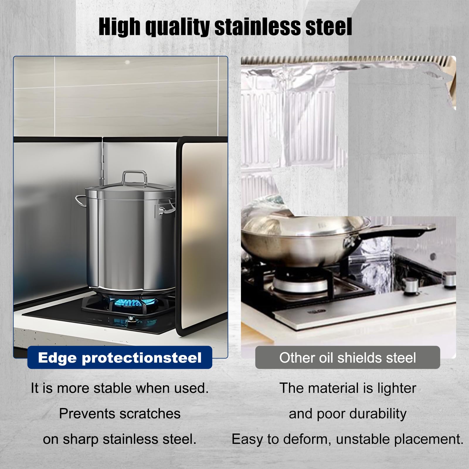 KOBSAINF hand-washable surface for easy cleaning after cooking