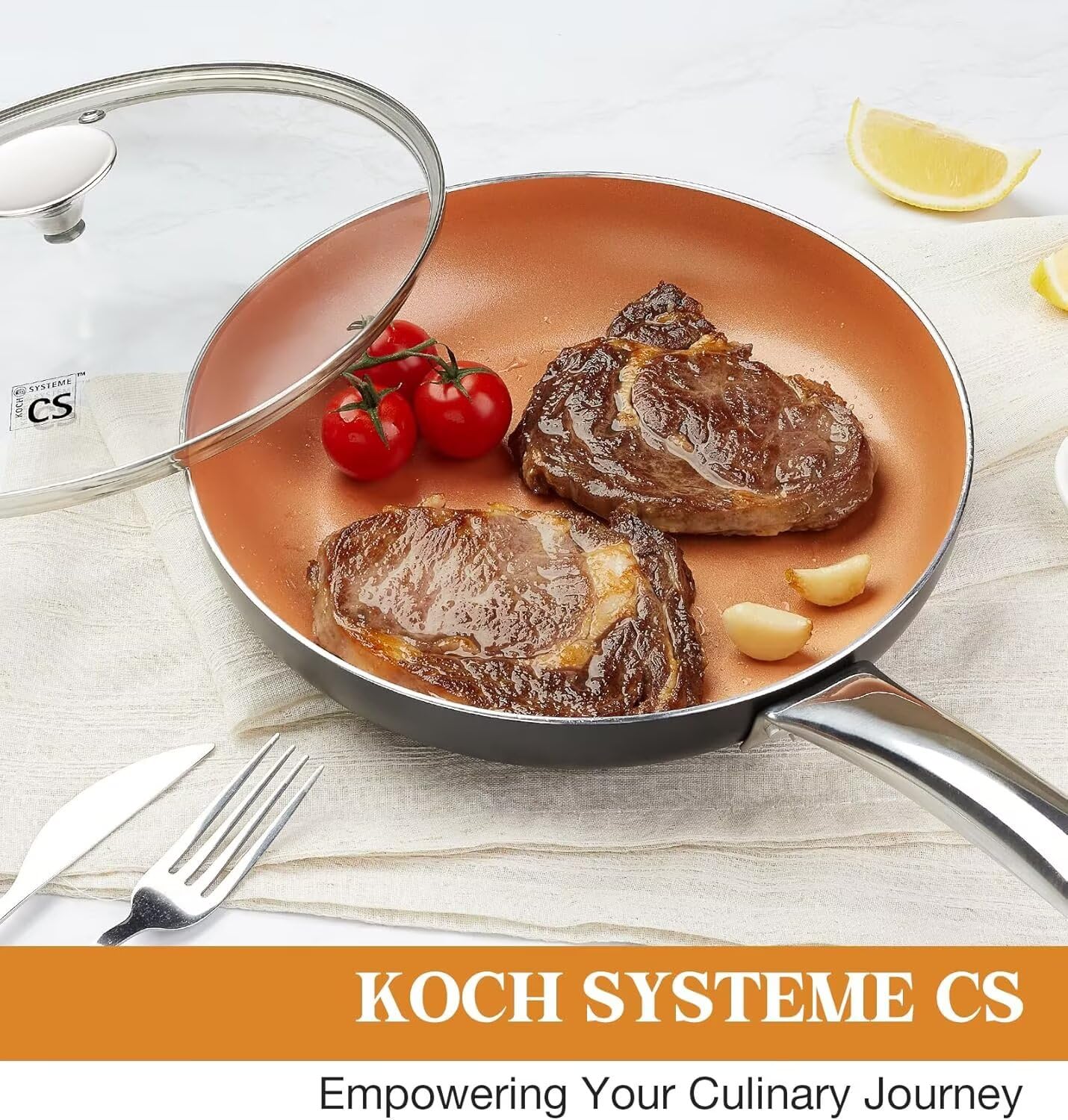 KOCH SYSTEME CS compact kitchen-friendly skillet for small spaces