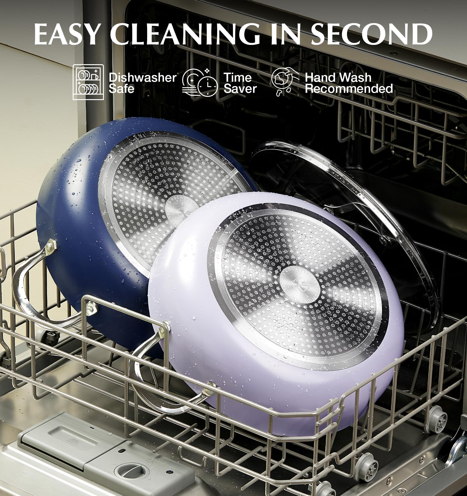 KOCH SYSTEME CS dishwasher-safe coating for easy cleanup