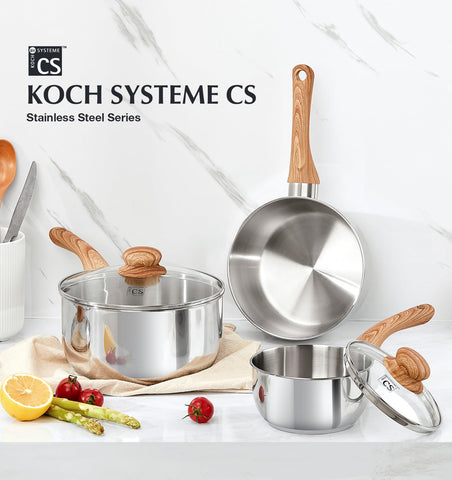 KOCH SYSTEME CS dishwasher-safe stainless steel for easy cleanup