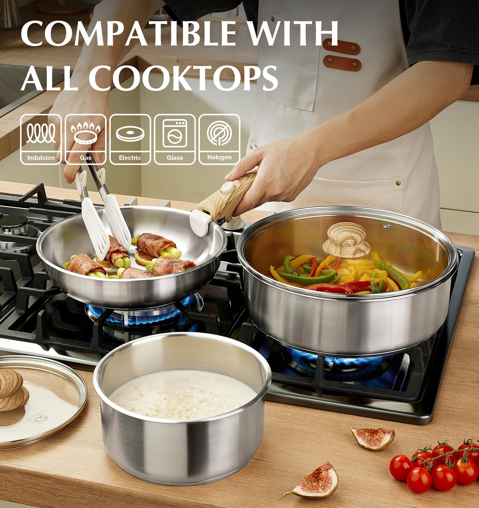 KOCH SYSTEME CS eleven-inch frying pan for versatile high-heat cooking.