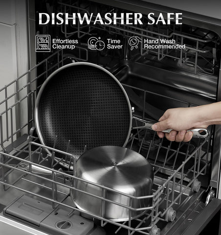 KOCH SYSTEME CS metal-utensil safe interior supports durable cooking surfaces.