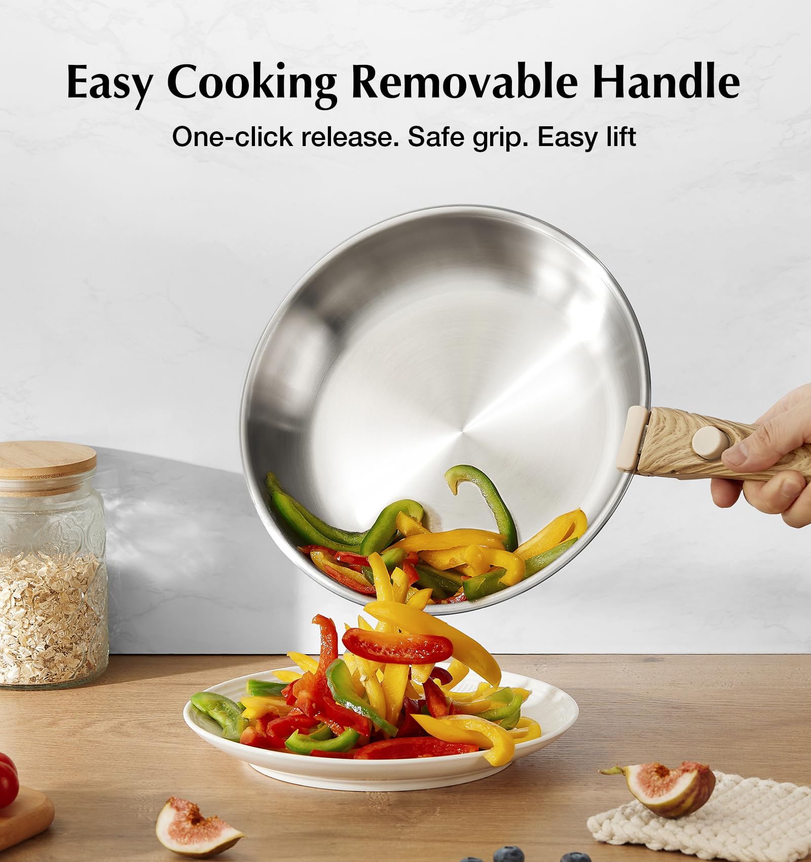 KOCH SYSTEME CS nine-point-five-inch frying pan for precise searing.