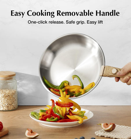KOCH SYSTEME CS nine-point-five-inch frying pan for precise searing.