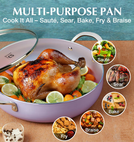 KOCH SYSTEME CS pan in use for braising a dish