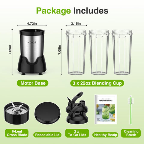 KOIOS to-go lids secure your smoothies on the move.