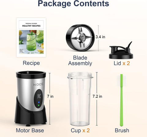 KOIOS cooling system keeps the motor cool during extended blends