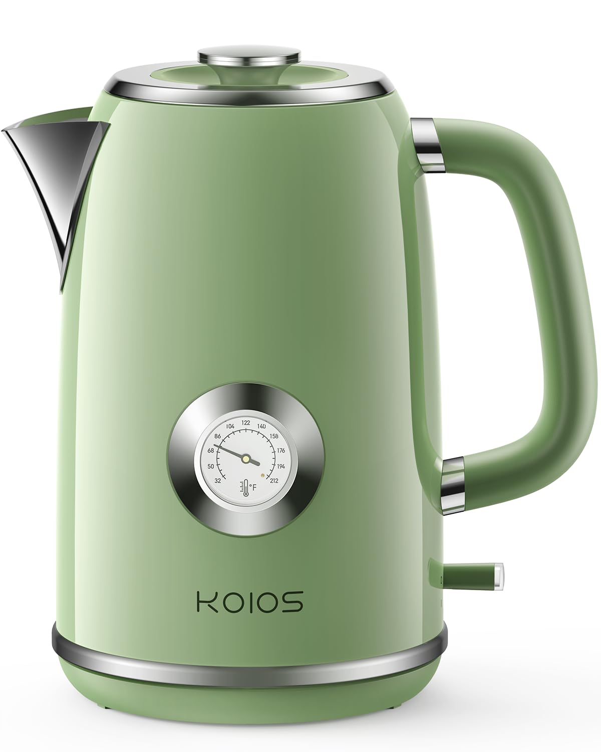 KOIOS 1.8L kettle with glowing LED light for easy evening tea