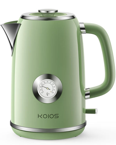 KOIOS 1.8L kettle with glowing LED light for easy evening tea
