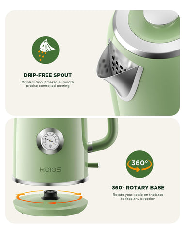 KOIOS temperature gauge helps you reach the perfect brew