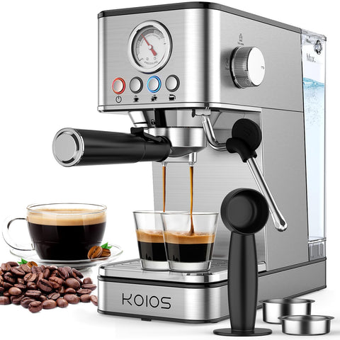 KOIOS espresso machine in compact design for small kitchens and apartments