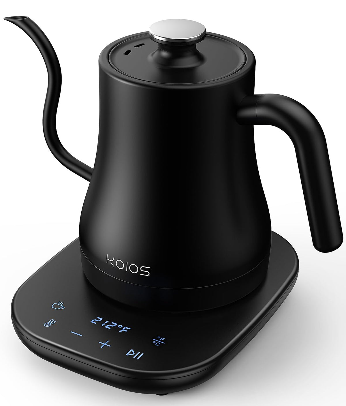 KOIOS gooseneck kettle spout for precise pour-over control and aroma preservation