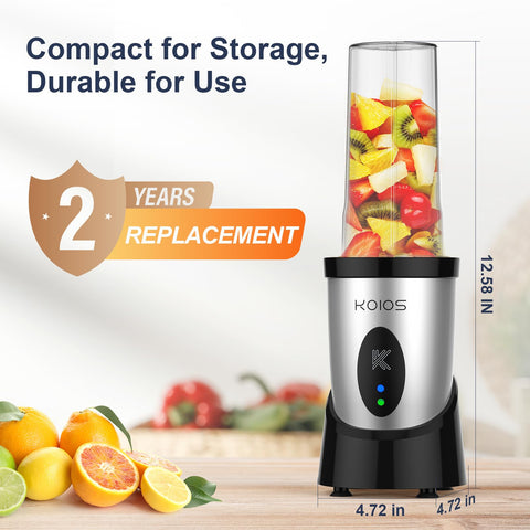 KOIOS safety lock activates while cup is pressed for secure blending