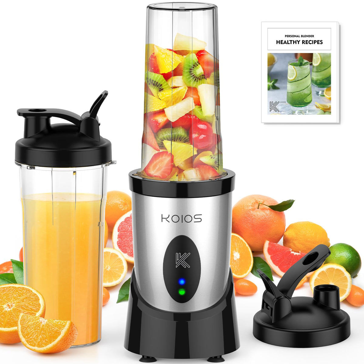 KOIOS smoothie blender with 900W motor powering fast shakes and smoothies