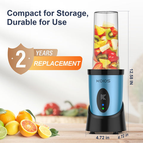 KOIOS Smoothie Blender portable design fits gym bag
