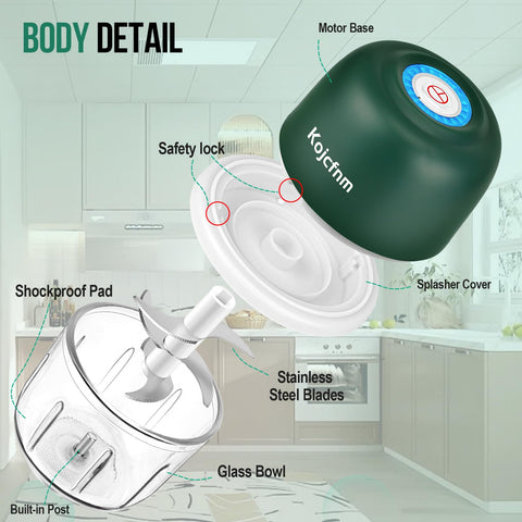 Kojcfnm small-vegetable-processor handles onions, peppers, and more with ease.