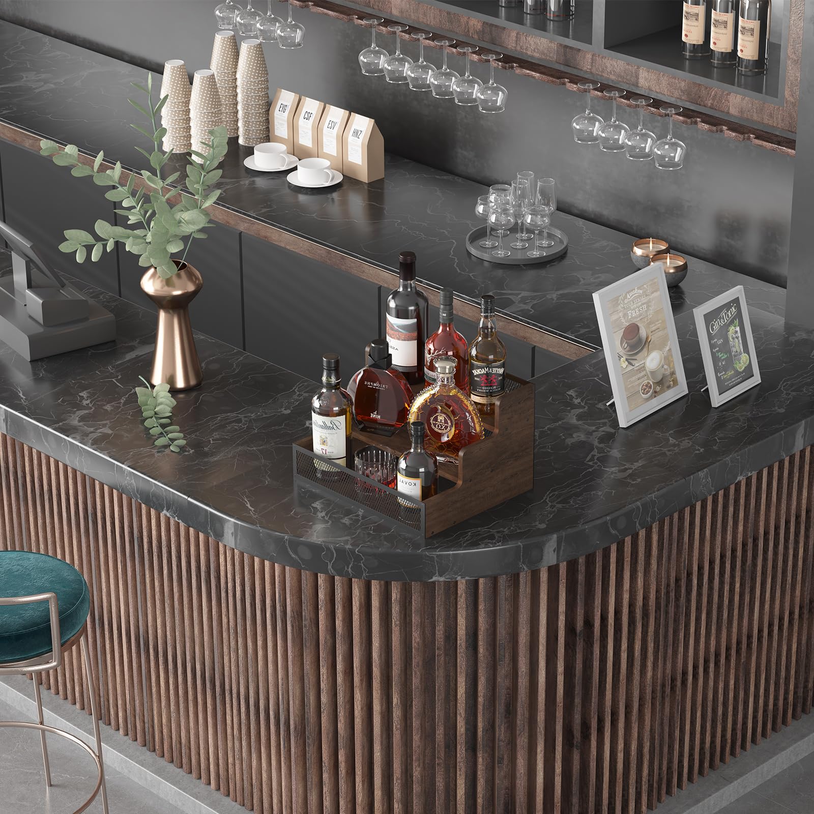 KOKSTOP cafe bar office display fits syrups and bottles neatly