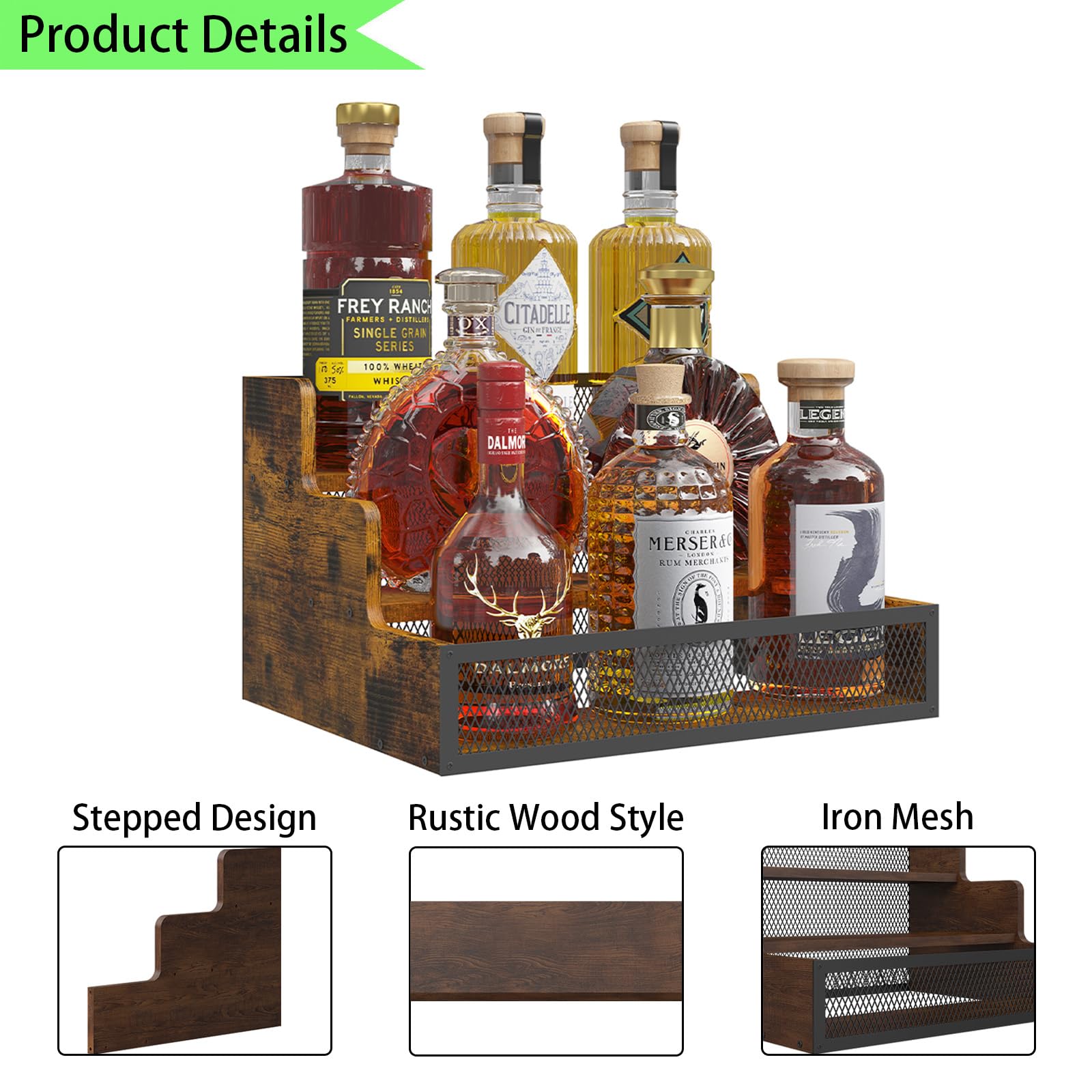 KOKSTOP iron mesh frame shelf blends rugged style with sturdy support