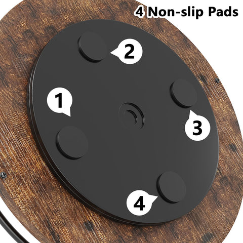 KOKSTOP Lazy Susan in cabinet for compact pantry organization.
