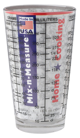 Kolder heavy glass base adds stability for mess-free measuring.