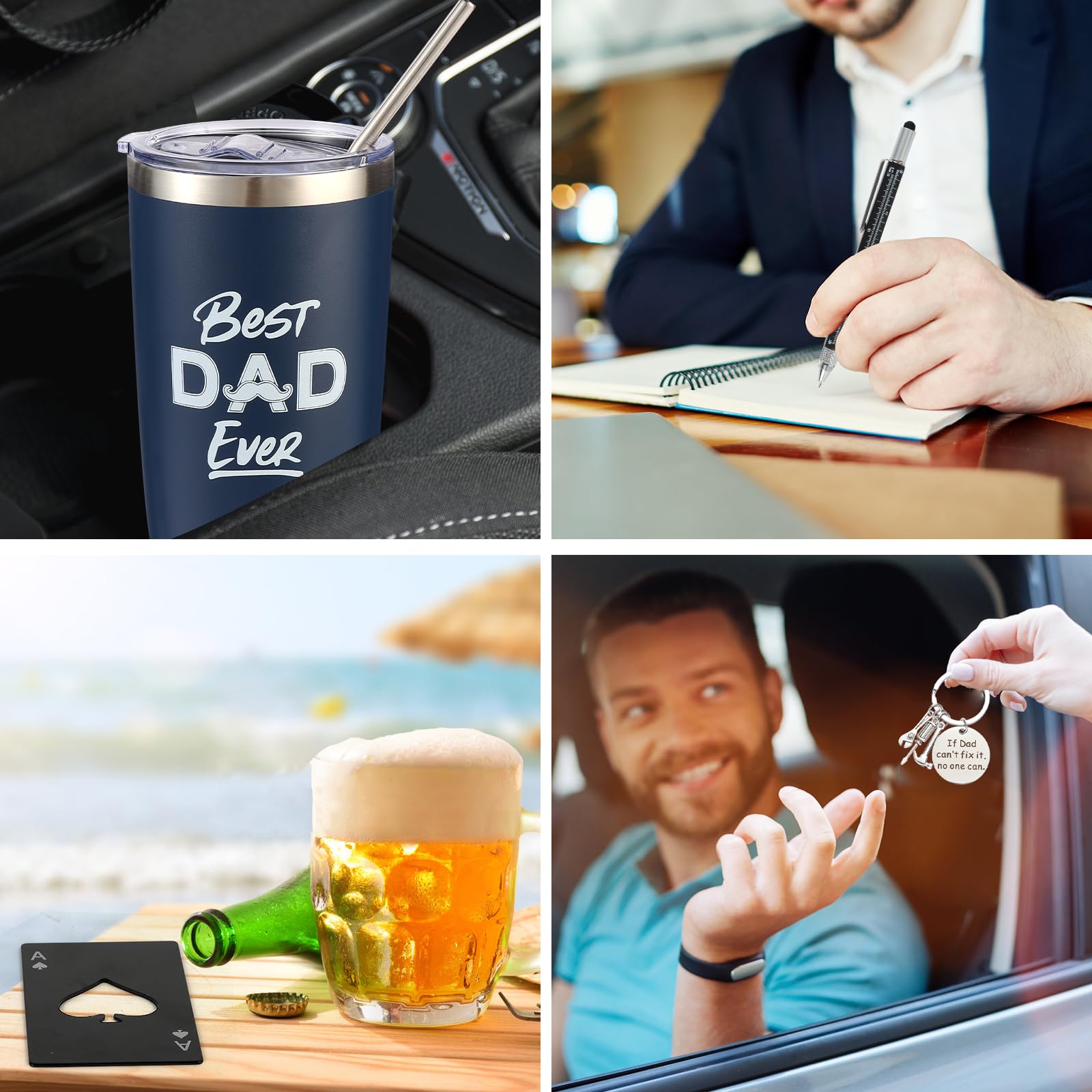 Kolewo4ever dad gift set keychain for everyday carry