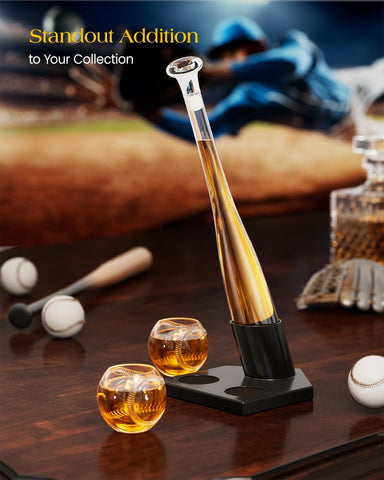 Kollea 20oz baseball bat decanter set ideal for gifting coaches