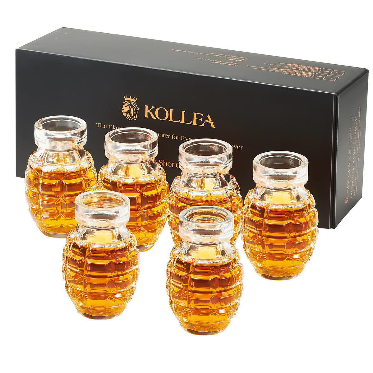 Kollea grenadeshot glasses six-piece set for bold party pours