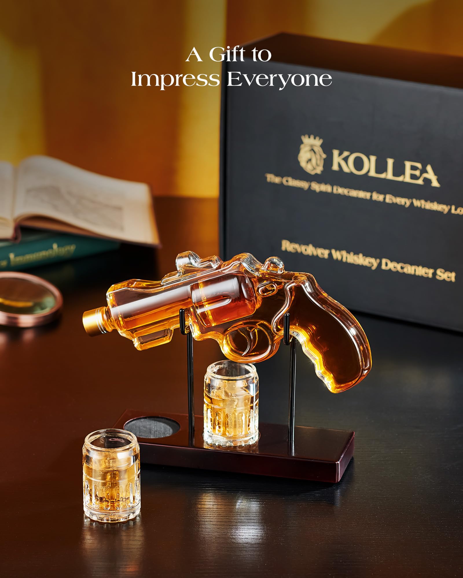 Kollea conversation starter glass set invites storytelling during gatherings.