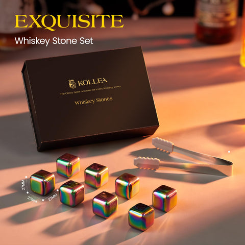 Kollea food-grade stainless steel cubes safe for drinks and reuse.