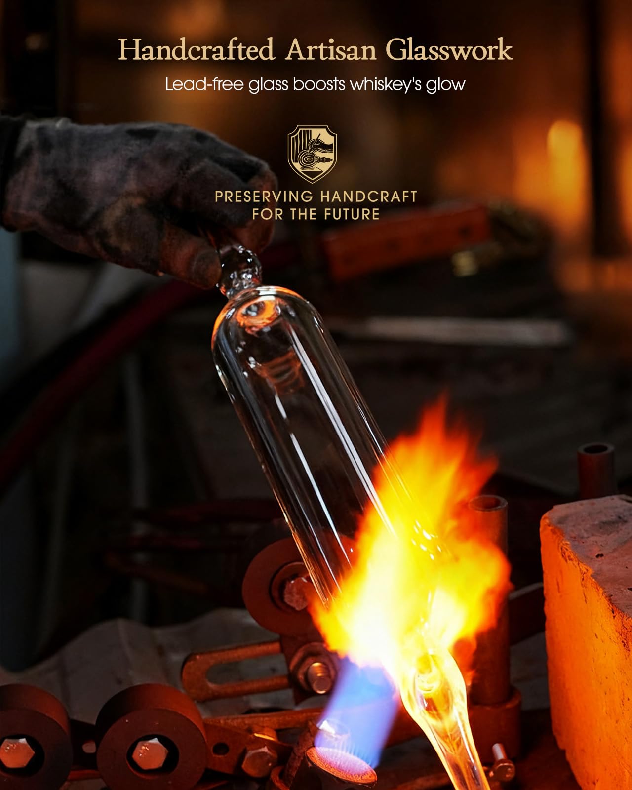 Kollea football decanter with glasses set for entertaining guests