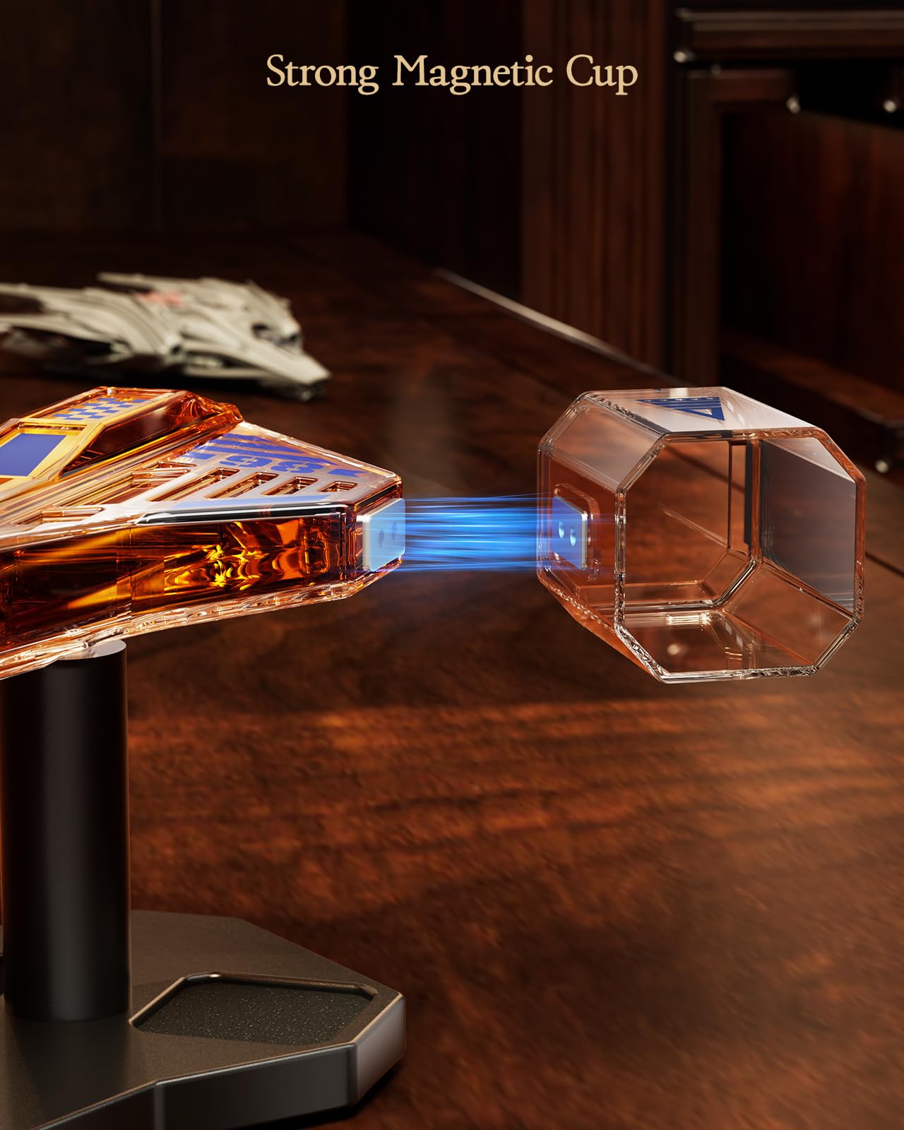 Kollea Galaxy Blue spaceship premium gift packaging with laser accents for an impressive unboxing.