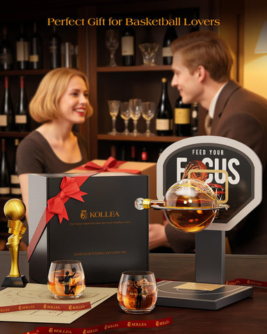 Kollea gift-worthy basketball set for whiskey and sports fans