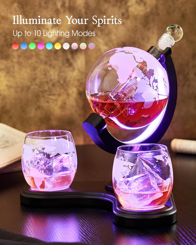 Kollea rotating globe decanter adds dynamic charm to whisky nights
