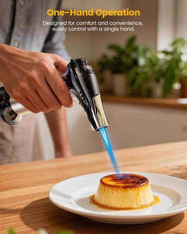 Kollea torch safety lock engaged for safe, controlled ignition.
