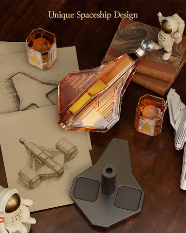 Kollea two-shot glasses pair with the decanter for balanced tasting.