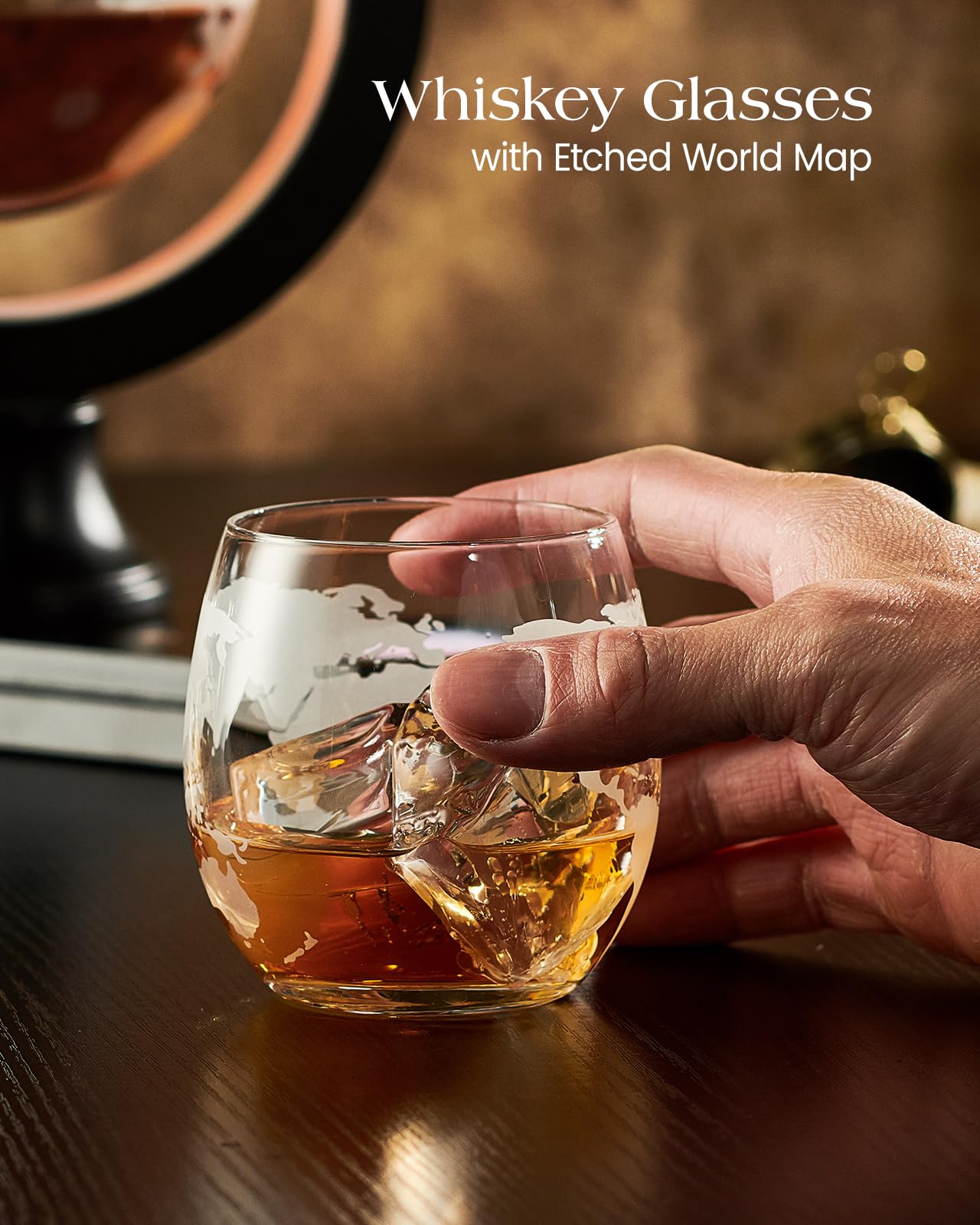 Kollea two whiskey glasses complete the tasting experience.